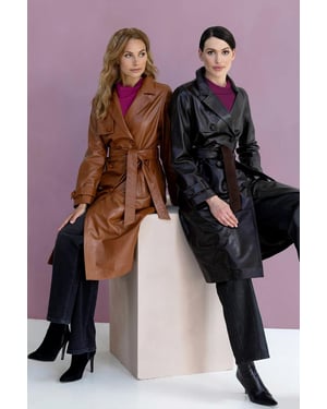 Lyana Lederjacke Cognac