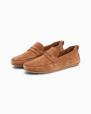 Tommy Hilfiger Core Hilfiger Herren Wildlederfahrer - Coconut Grove Wildlederfahrer in Tan