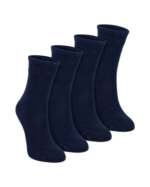 4er Set Kinder Jungen Mädchen Bambus Sensorik Socken Weich Atmungsaktiv Komfort-Fit