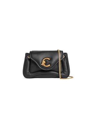 Coccinelle C-Me Fluffy Handtasche Puffy Glattes Leder