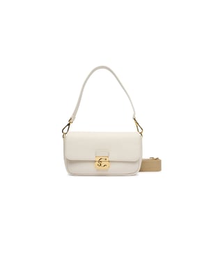 Coccinelle C-Me Lock Handtasche aus genarbtem Leder