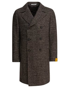 Braune Wollmischung Jacke
