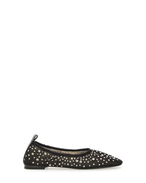 Tory Burch Kristallverzierte Ballerinas - Schwarz