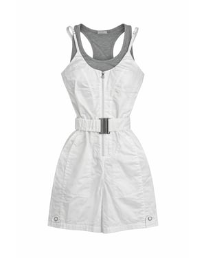 Lagenlook-Sport-Playsuit mit Racerback-Top