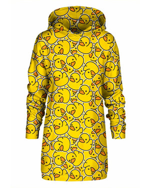 "Rubber Duck" Oversize Hoodie-Kleid