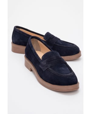 Bree Plateau Penny Leder Loafer Damen