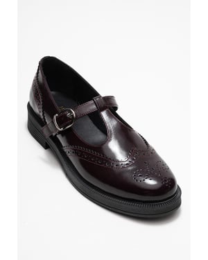 Janney Leder Riemen Loafer