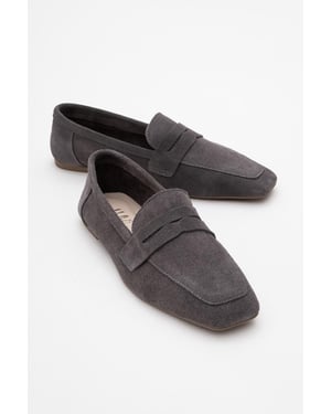 Morne Leder Loafer Damen