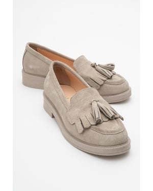 Milly Leder Quaste Loafer