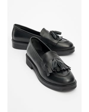 Milly Leder Quaste Loafer