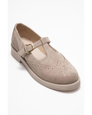 Janney Leder Riemen Loafer