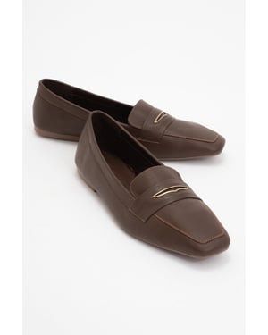 Iridessa Leder Flach Loafer Damen