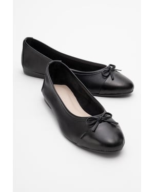 Rayne Cap Zehenpartie Leder Ballerinas Damen