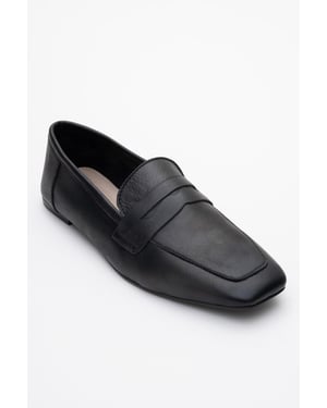 Morne Leder Loafer Damen