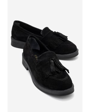 Milly Leder Quaste Loafer