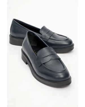 Bree Plateau Penny Leder Loafer