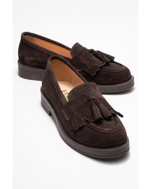 Milly Leder Quaste Loafer