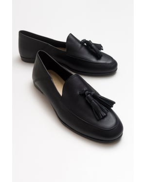 Mona Weich Leder Quaste Loafer Damen