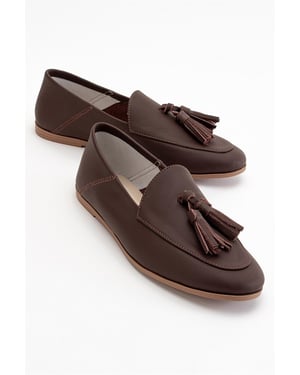 Mona Weich Leder Quaste Loafer Damen