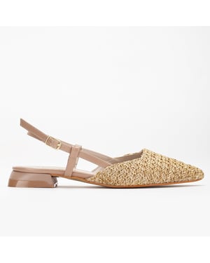 Riley Gewebt Slingback Flache Schuhe