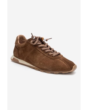 Brea Leder Verzierte Turnschuh Damen