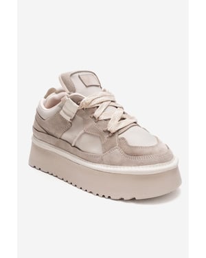 Riven Leder Plateau Turnschuh Damen
