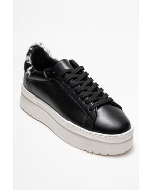 Anabel Leder Plateau Turnschuhe Damen