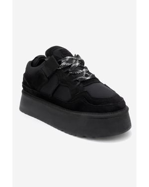 Riven Leder Plateau Turnschuh Damen