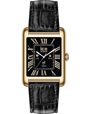 Ice Watch Ice Smart Tk 2.0 - Gold - Black Croco Schwarz Unisex Armbanduhr 025285 -