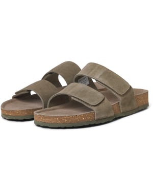 Jack & Jones Malta Wildleder Herren Martini Olive Sandalen