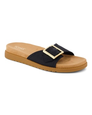 TOMS Marin Textil Damen Schwarz Sandalen