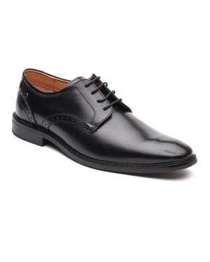 Base London Eton Schnürschuhe aus Leder für Herren in Schwarz