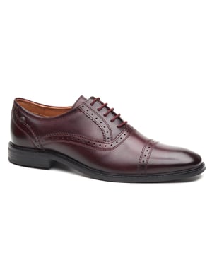 Base London Ascot Oxford Leder Herren Bordo Oxford Schuhe