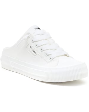 Rocket Dog Cheery Mule Canvas Textil Damen Weiße Mules
