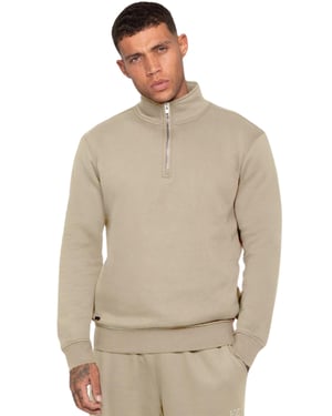 Enzo Milano | Herren Sweatshirt mit Halbem Reißverschluss