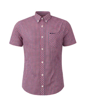 Ben Sherman Oxford Herren Rothemd