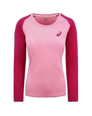 Asics Essentials Colourblock Damen Pink Top