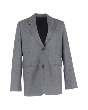 Totême Einreiher-Blazer aus grauer Wolle
