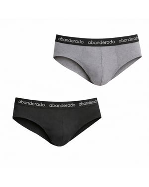 2er-Pack Herren Elastische Baumwollslips AA595