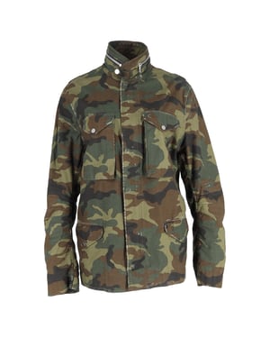 Amiri M-65 Feldjacke mit Tarnmuster aus grüner Baumwolle