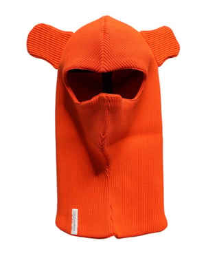 Rippstrick-Balaclava mit Ohrenklappen