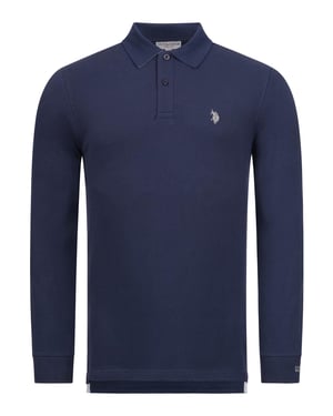U.S. POLO ASSN. Herren Longsleeve Poloshirt aus Baumwoll-Elasthan