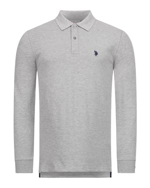 U.S. POLO ASSN. Herren Longsleeve Poloshirt aus Baumwoll-Elasthan
