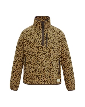 Regatta - "Frankie" Fleece-Oberteil für Damen, mit halbem Reißverschluss (Leopard)