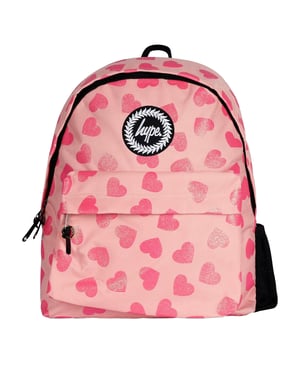 Hype Ikonischer Glitzerherz Pink Rucksack
