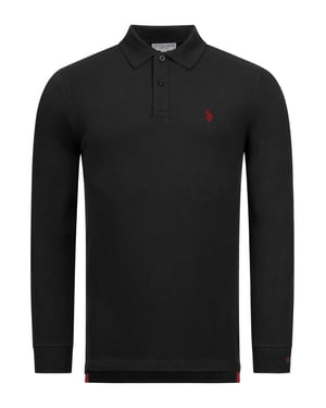 U.S. POLO ASSN. Herren Longsleeve Poloshirt aus Baumwoll-Elasthan
