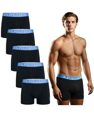 U.S. POLO ASSN. Herren Boxershorts 5er Pack aus Baumwoll-Elasthan