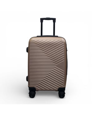 Goldene Hartschalenkabine 48 x 37 x 20 cm Sicherer Gepäckkoffer