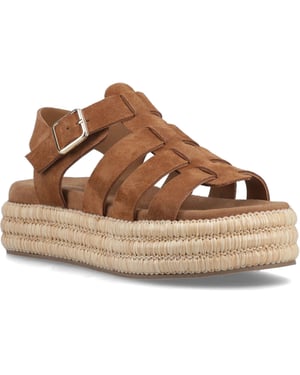 Hush Puppies Rosetta Gladiatoren Leder Damen Sandalen in Braun