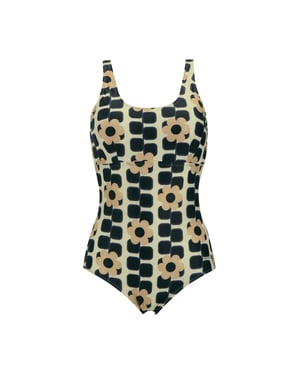 Regatta - "Orla Kiely" Badeanzug für Damen (Schwarz/Weiß)